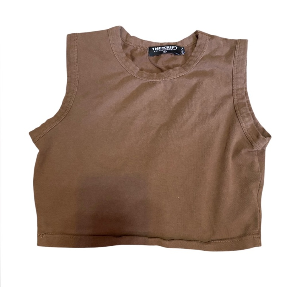 The Kript Brown Crop Top